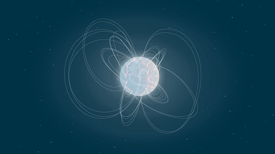 Artist illustration of a magnetar