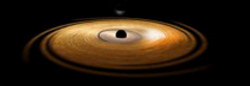 Illustration of a precessing tilted inner disk around a spinning black hole