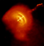Vela Pulsar showing jet