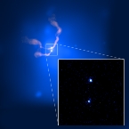 Chandra X-ray and VLA radio image of Abell 400