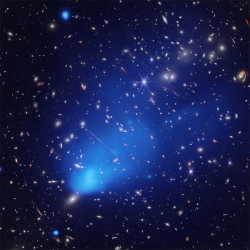 Chandra X-ray and JWST IR composite image of the El Gordo cluster