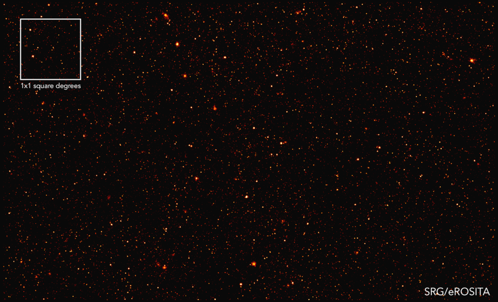 A patch of the sky from start of the eRosita all-sky survey