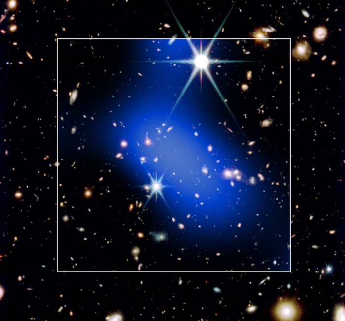 Chandra and JWST image of JADES-1, a very old cluster of galaxies, formed only 1 billion years after the big bang