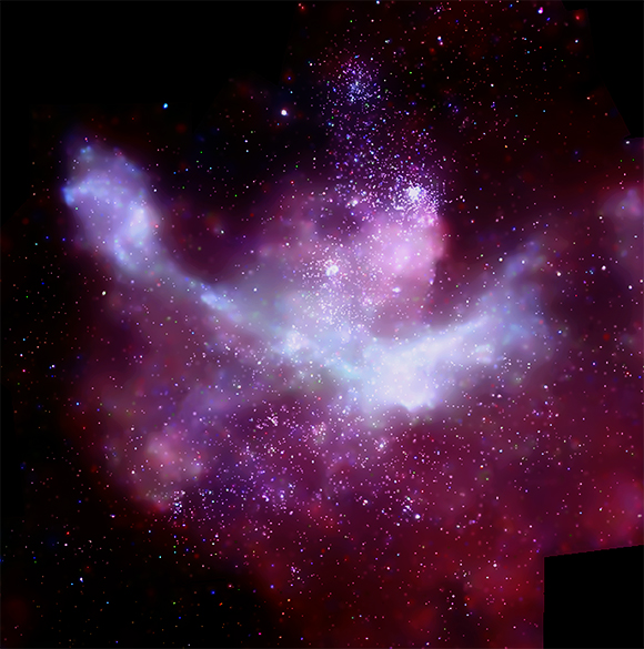 An X-ray image of the Carina Nebula by the Chandra X-ray Observatory