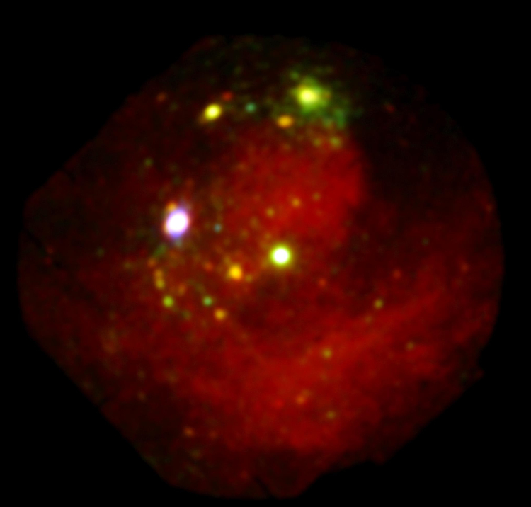 X-ray color image of the Carina Nebula