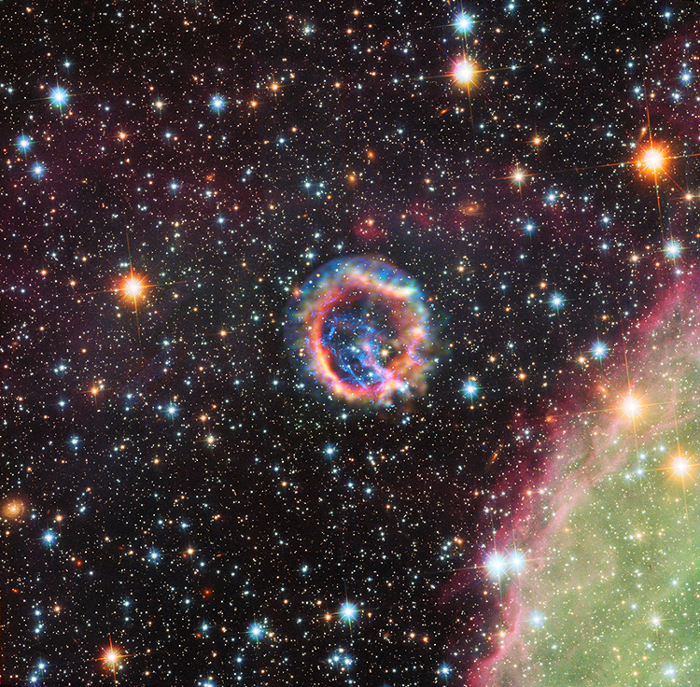 An X-ray and optical image of the supernova remnant E0102
