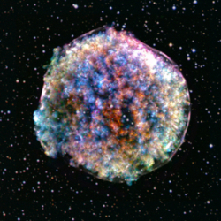 Chandra X-ray full color image of the Tycho supernova remnant