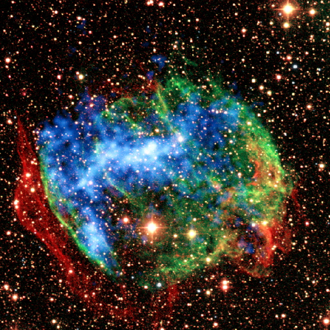 X-ray and IR composite of W49b