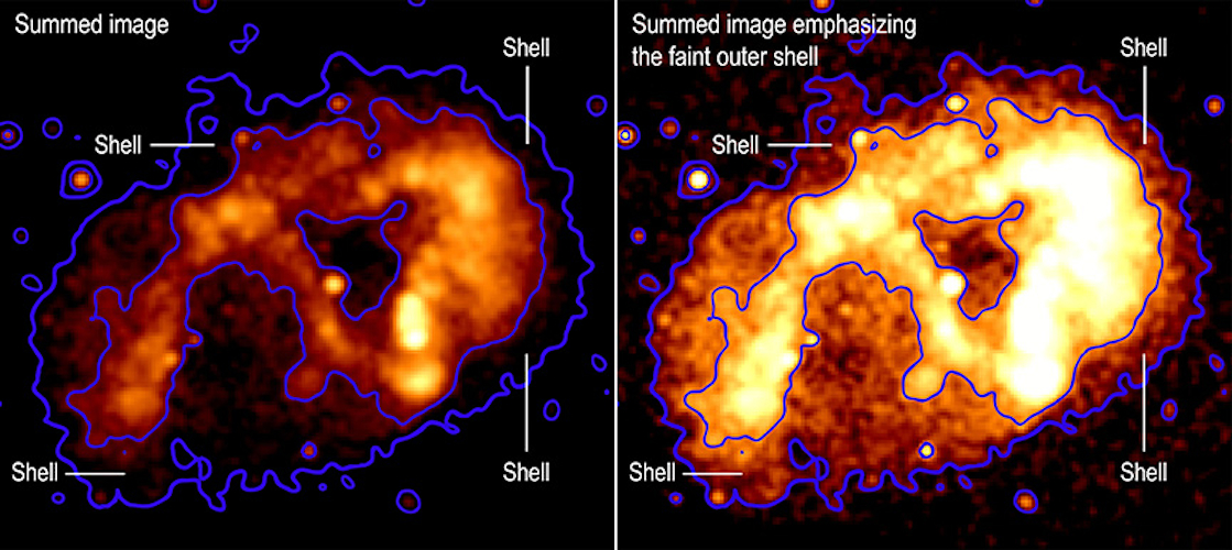 X-rays from a blast wave around the eruptive superstar eta Carina