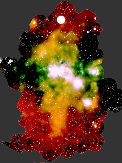 XMM-Newton discovers hot flows through a Galactic chimney