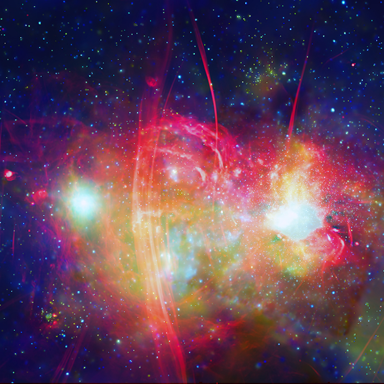 High resolution composite radio and X-ray image of the Galactic Center