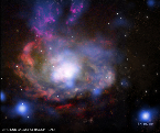 X-ray + optical image of Circinus galaxy and sn 1996cr
