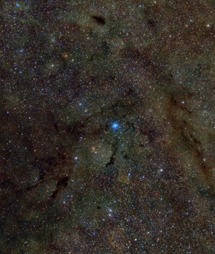 X-ray (blue) + IR/optical composite of Milky Way centered on the X-ray binary GX 340+0 X-ray (blue) + IR/optical composite of Milky Way centered on the X-ray binary GX 340+0