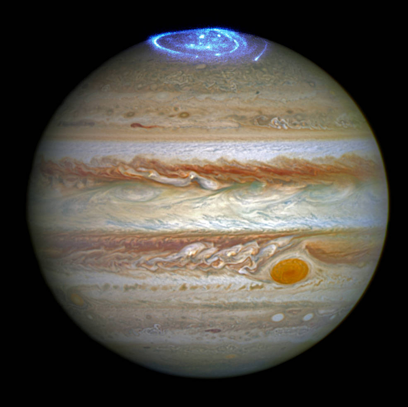 HST image of Jupiter's aurora