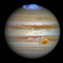 HST image of Jupiter's aurora