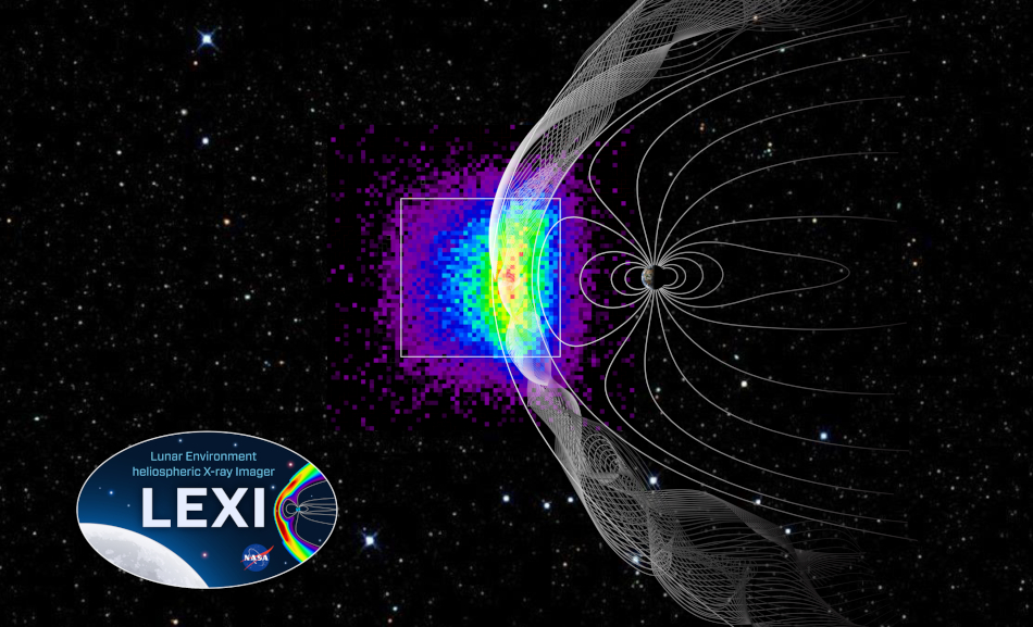 Simulated LEXI low-energy X-ray image of the interaction between the solar wind and earth's magnetosphere