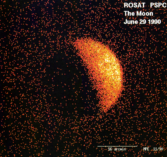 ROSAT X-ray image of the Moon