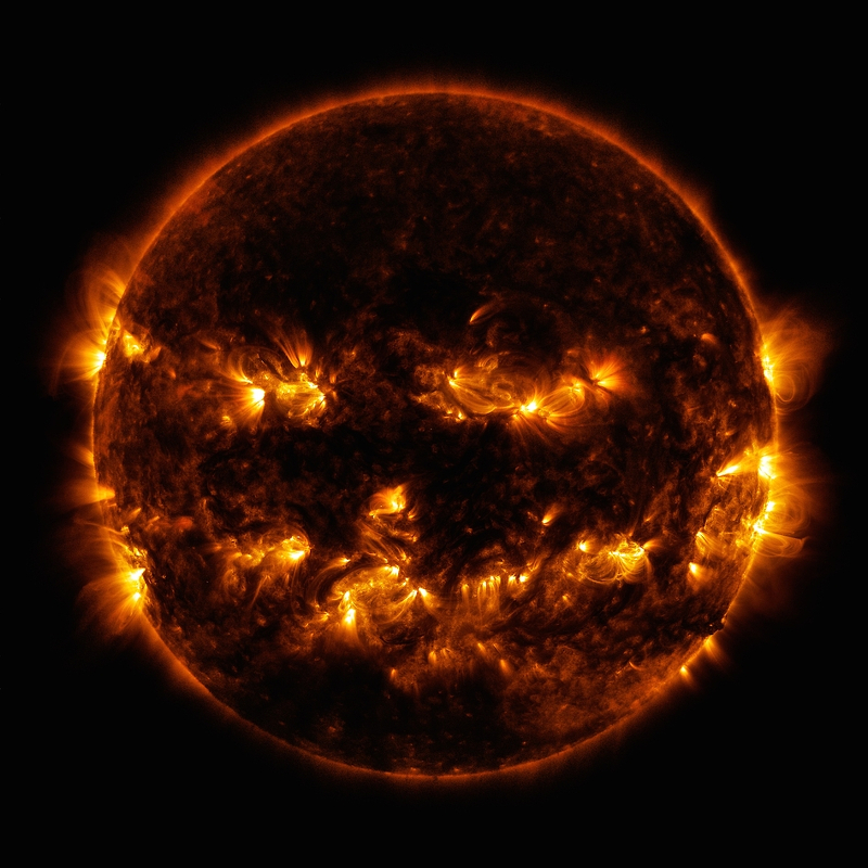SDO image of the Halloween Sun