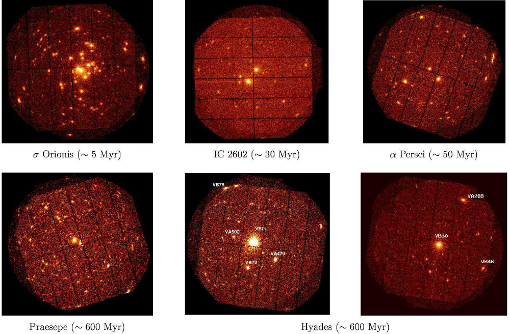 Gallery of XMM-Newton X-ray images of star clusters