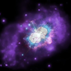 Chandra X-ray and HST ultraviolet image of Eta Carinae
