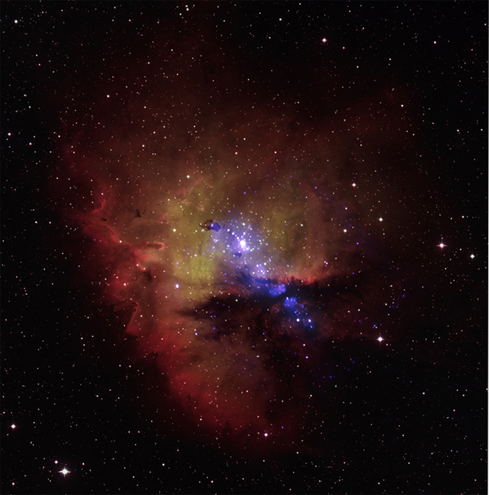 Chandra/Optical image of NGC 281