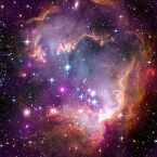 Composite image of NGC 602 in the SMC