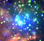 Chandra/optical composite of W3