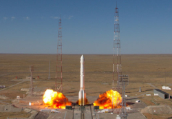 The launch of Spektr-RG, 14:31 on 13 July 2019