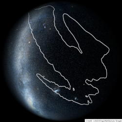 Sky Map of the estimated location of the neutron star merger S190425z