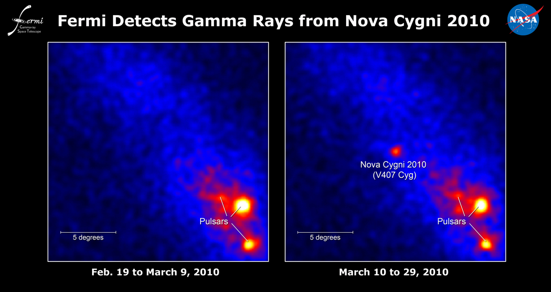 Fermi LAT image of Nova Cyg 2010