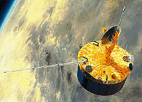 artist concept of Pioneer Venus orbiting Venus