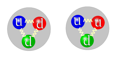 Quark structure of a proton and neutron