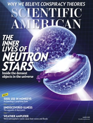 Cover of the March 2019 issue of Scientific American