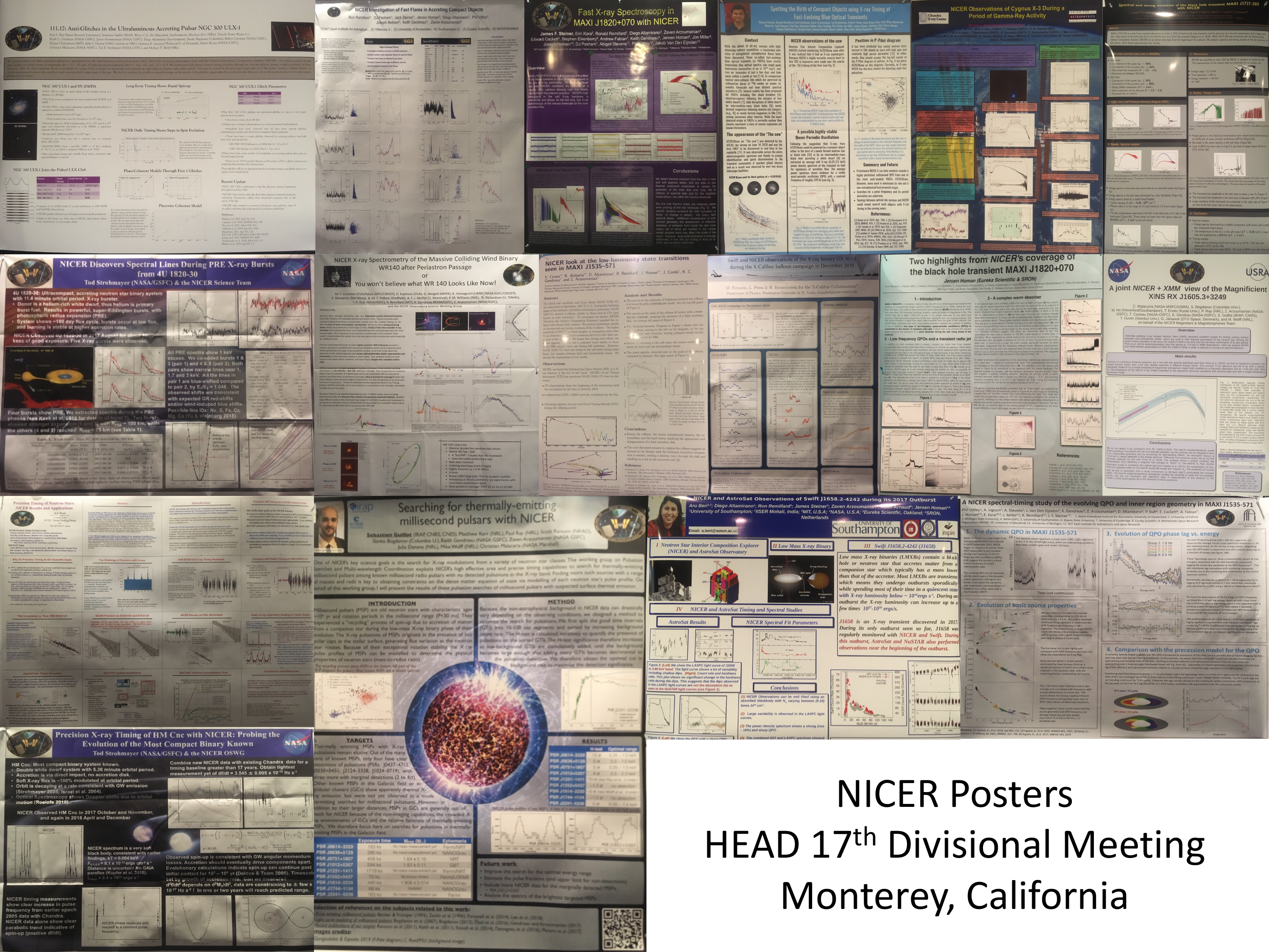Collage of posters from the March 2019 HEAD meeting