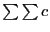 $\sum\sum c$