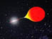 Artist's concept of binary star system.