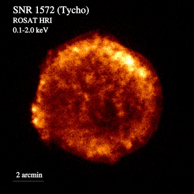 ROSAT HRI image of the Tycho remnant